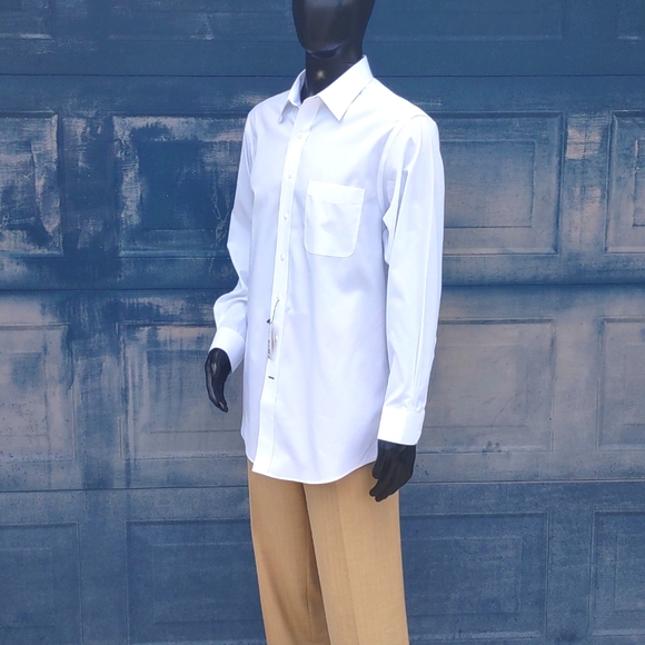 DANIEL CREMEIUX MEN''S SLIM CUT 100% PURE PIMA LUXURY COTTON DRESS SHIRT - Picture 13 of 17